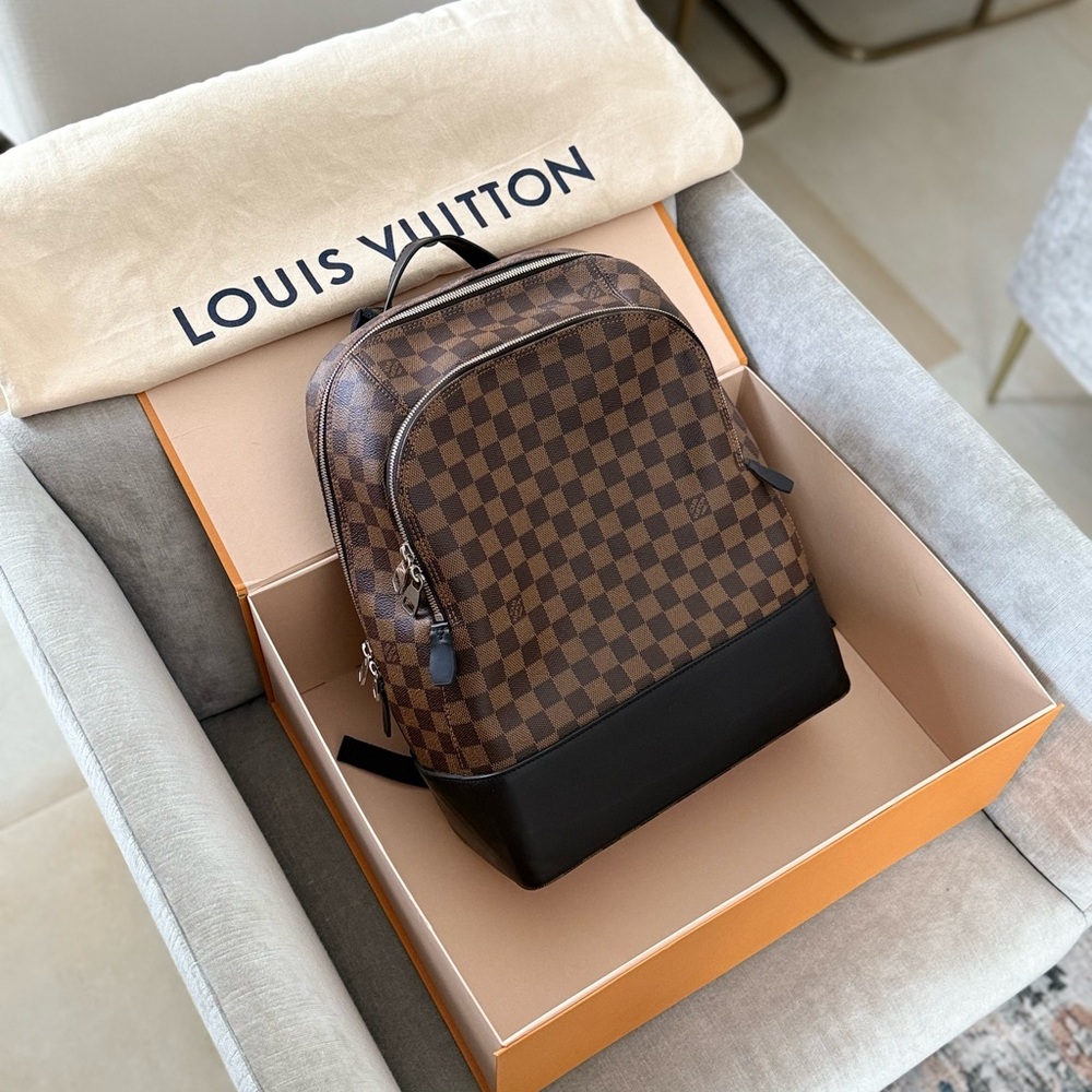 Louis Vuitton Dark Brown Checkered Backpack